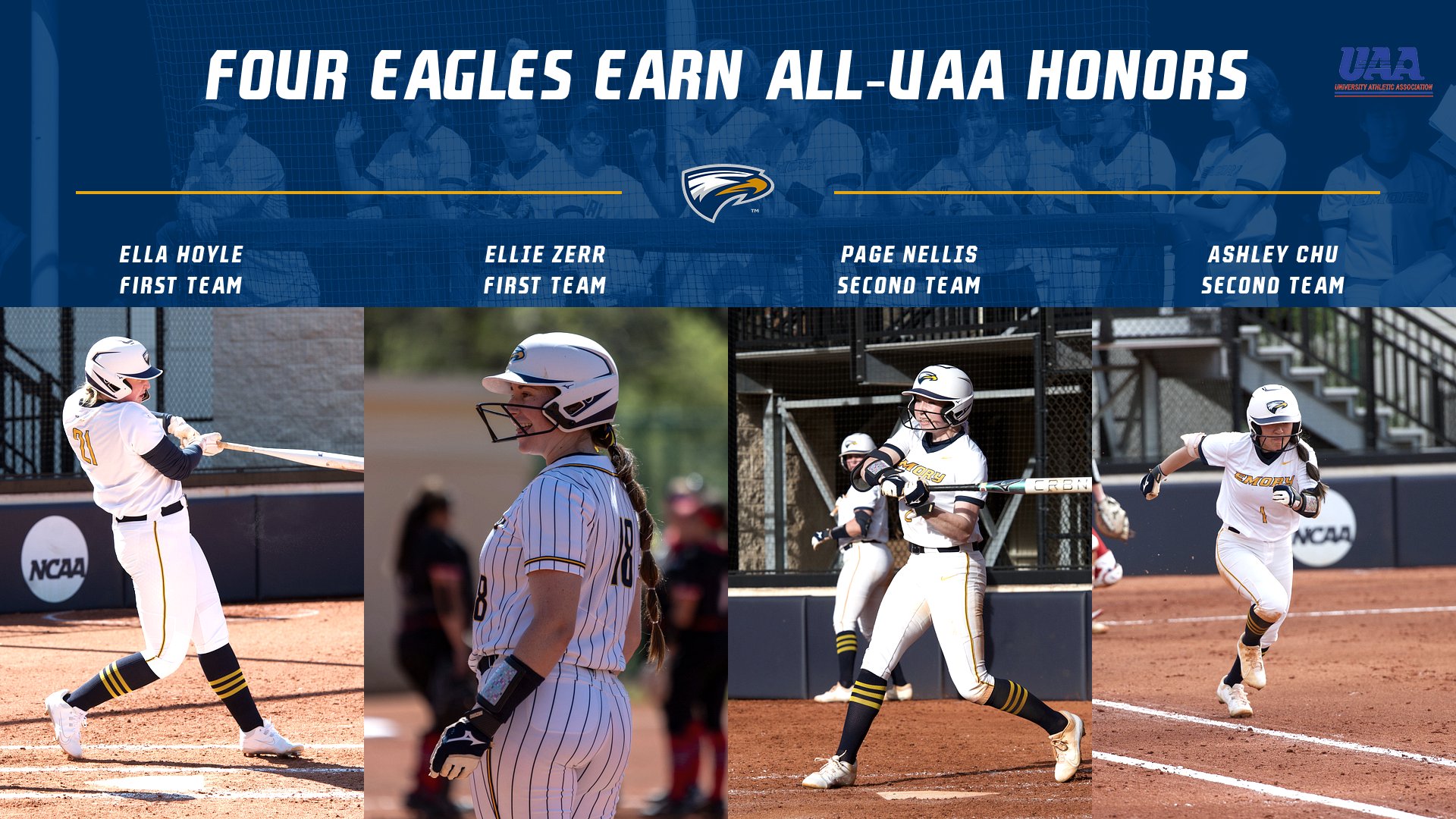 Four from Softball Earn 2024 All-UAA Honors