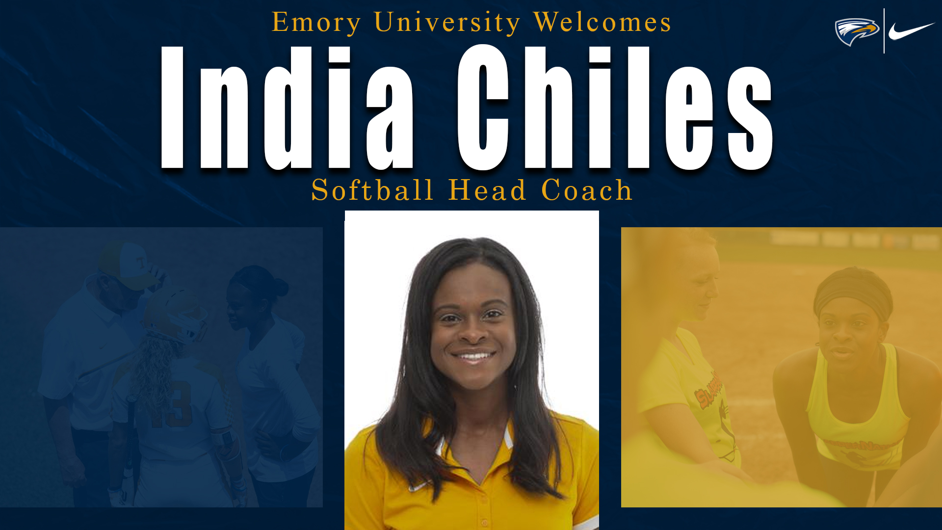 India Chiles Named Head Coach for Emory Softball