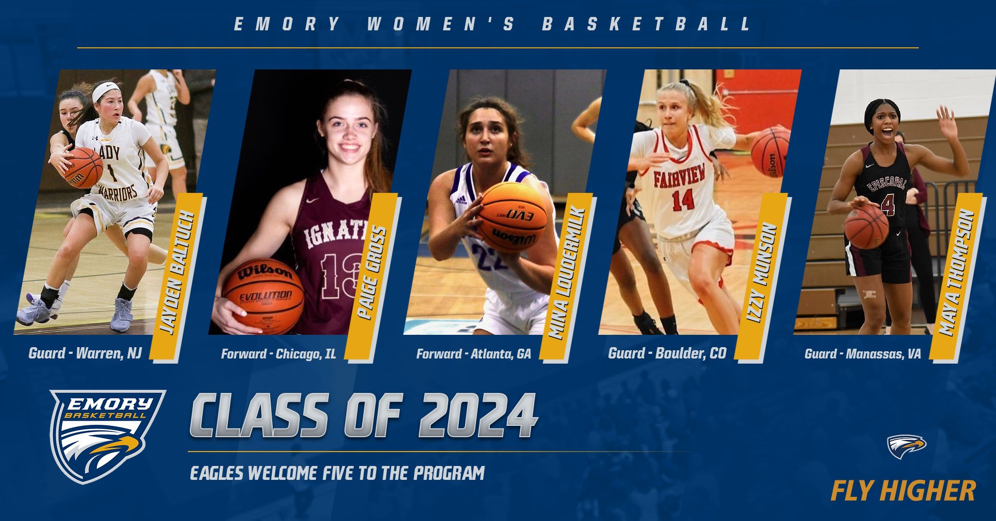 Emory Women's Basketball Announces Class of 2024