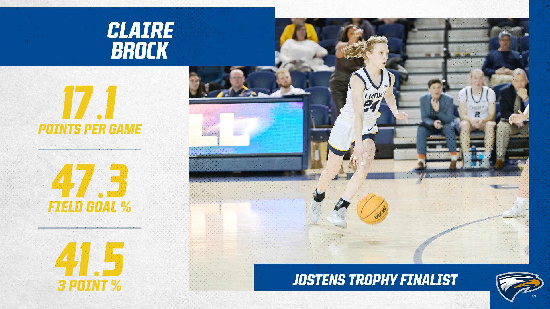 Claire Brock Named a Finalist for the 2024 Jostens Trophy