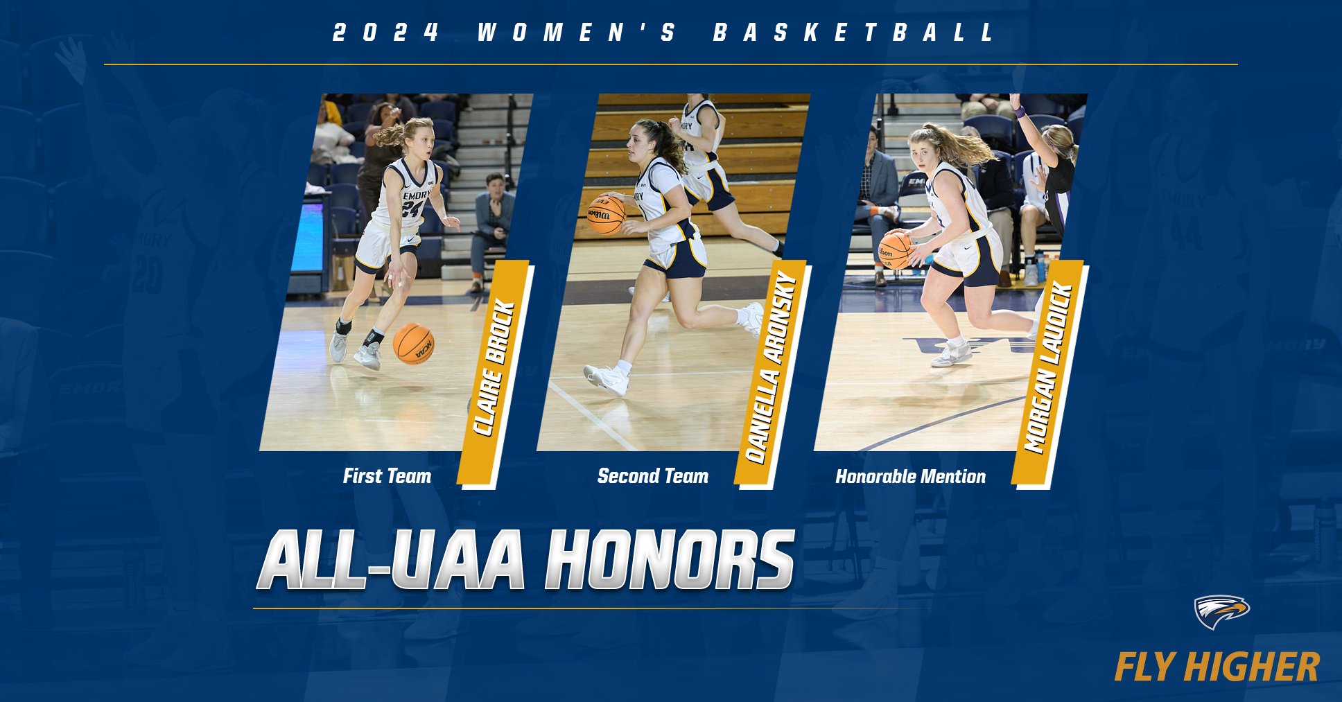 Three Eagles Recognized with 2024 All-UAA Honors