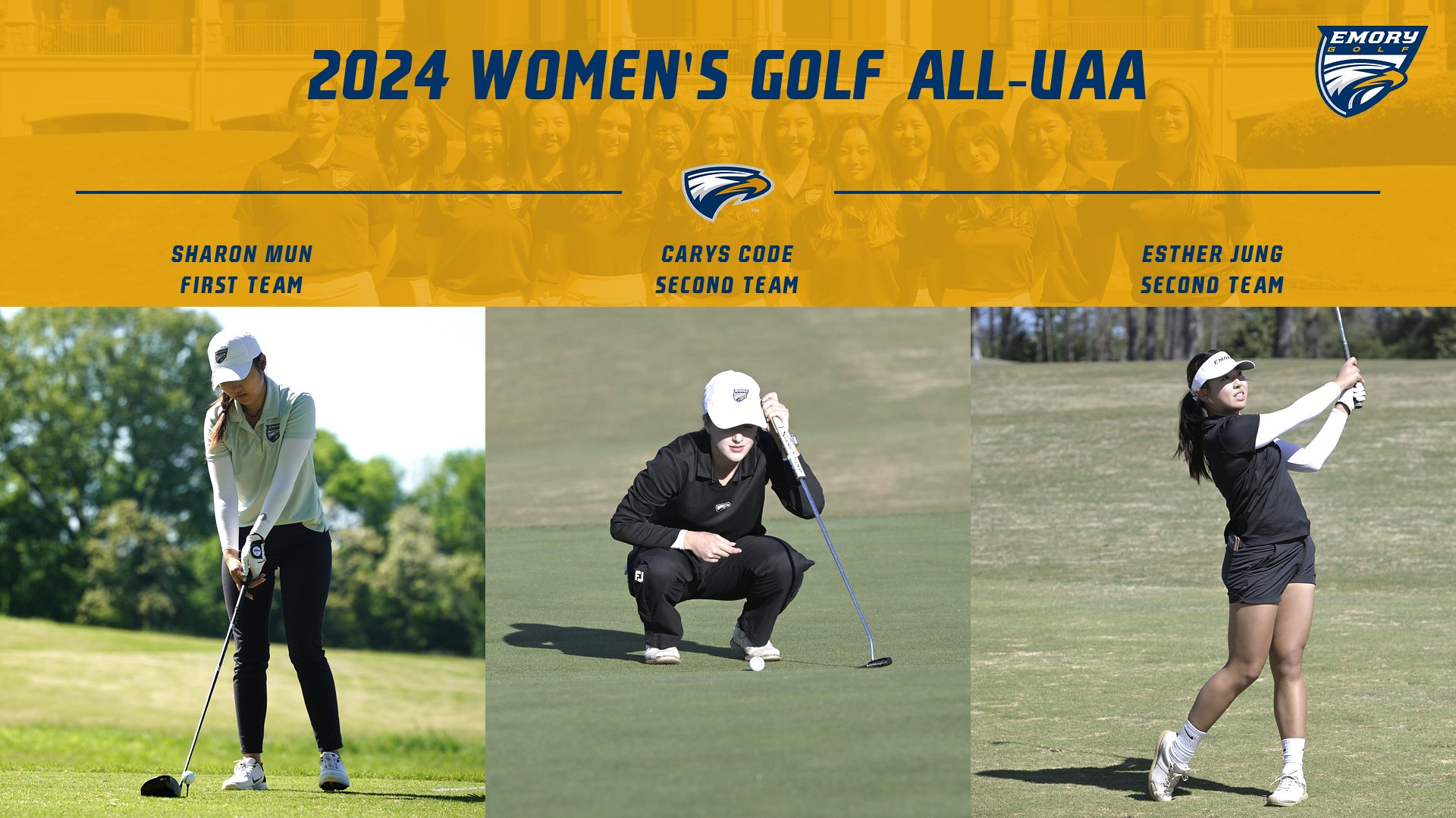 Women’s Golf Places Three on All-UAA Team
