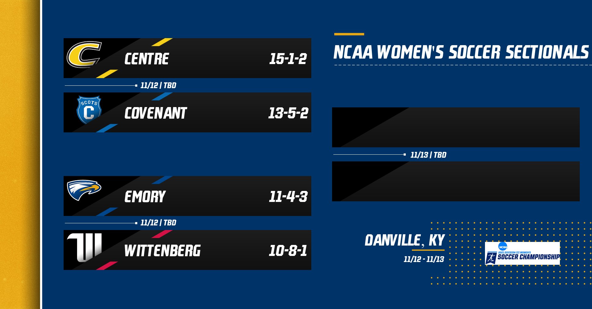 Emory Women's Soccer Earns NCAA At-Large Bid; Heads to Centre for Opening Rounds