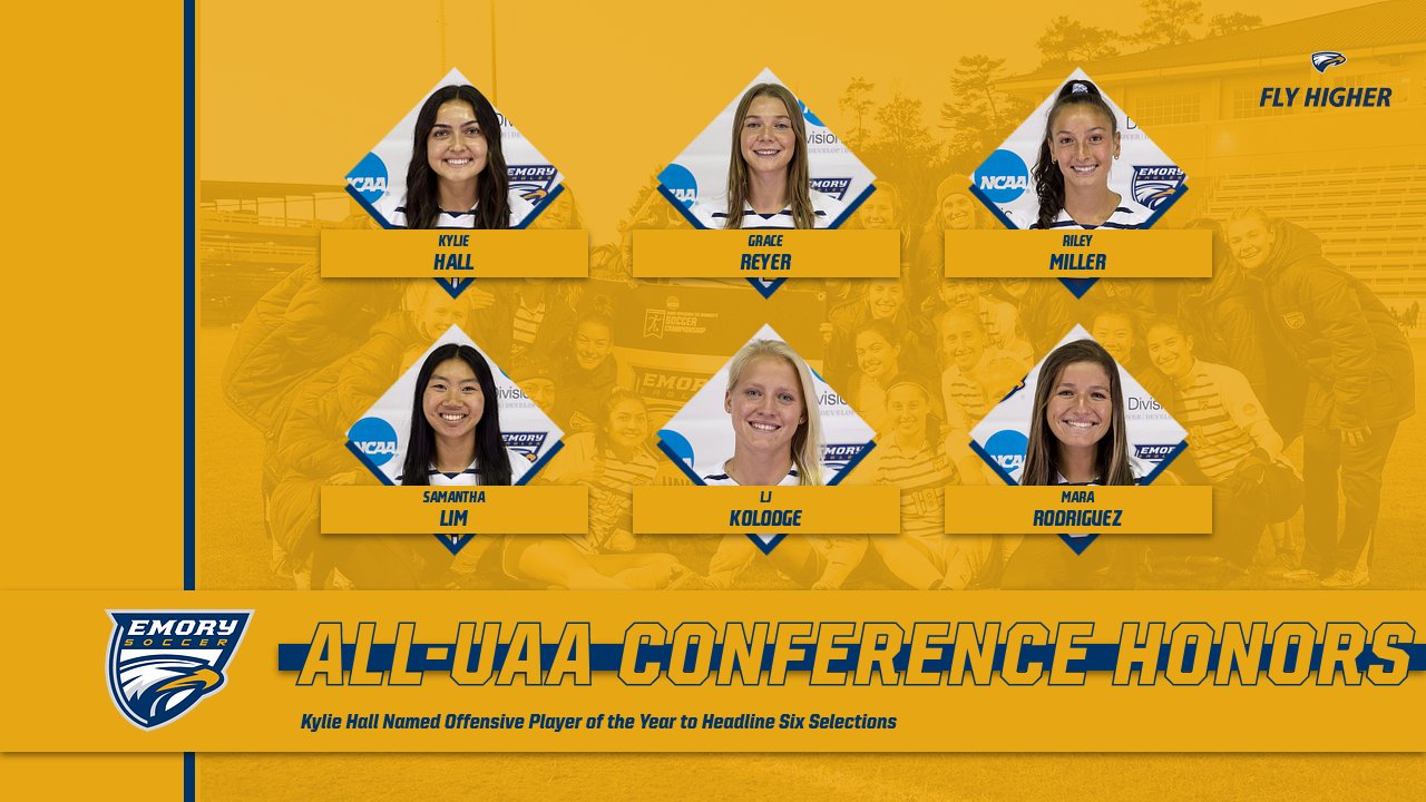 Six from Women's Soccer Earn All-UAA Honors; Kylie Hall Named Offensive MVP