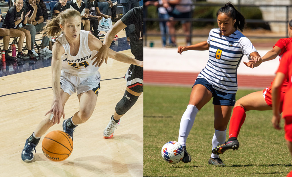 Claire Brock & Mia Han Named UAA Athletes of the Week