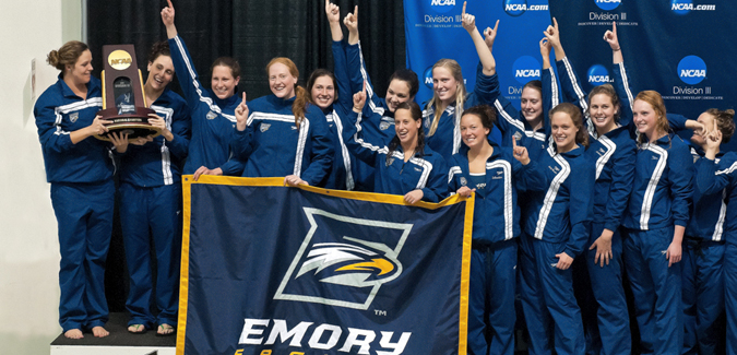 BACK TO BACK: Emory Women’s Swimming & Diving Repeats as NCAA Division III Champion