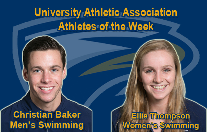 Baker and Thompson Garner UAA Swimmers of the Week Honors