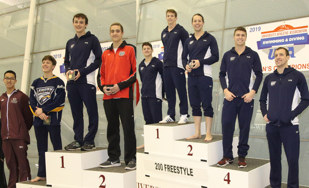 Men's Swimming & Diving Earn Six UAA Conference Titles on Friday