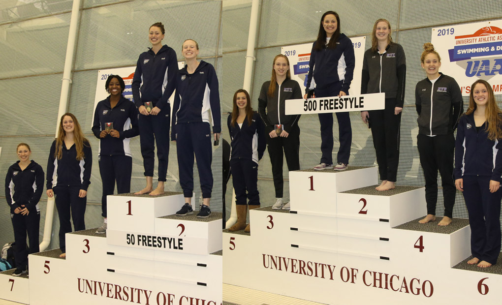Women's Swimming & Diving Open UAA Championships with Four Event Titles