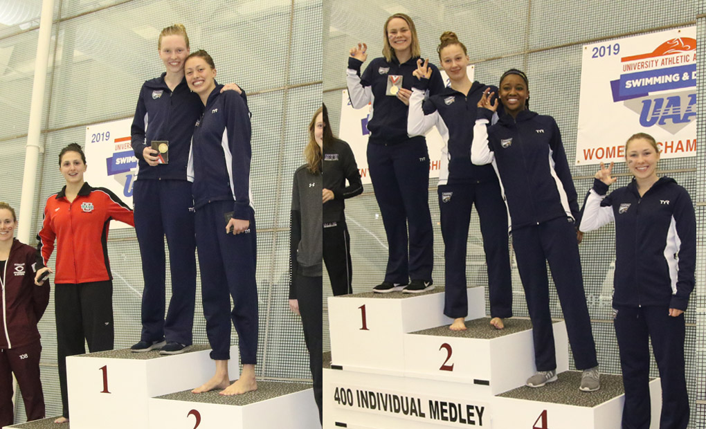 Women's Swimming & Diving Claim Six More UAA Event Titles on Friday