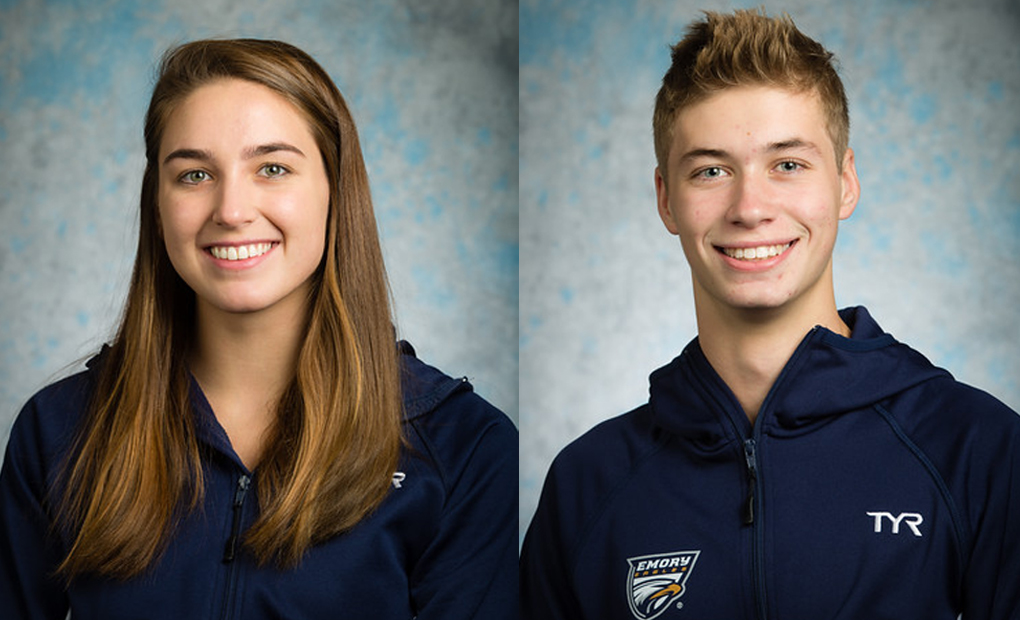 Caroline Olson and Lucas Bumgarner Selected as UAA Swimming & Diving Athletes of the Week