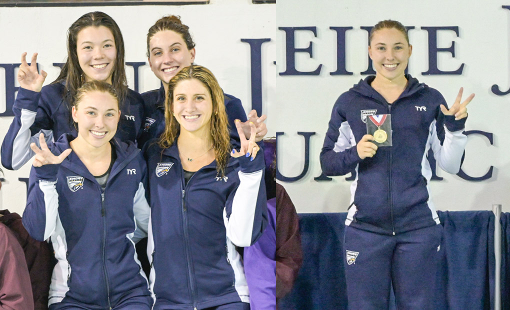 Emory Women Win Three Titles on Thursday to Seize UAA Lead