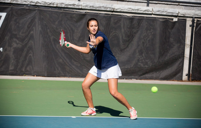 Women's Tennis Continues Play at Mercer Gridiron Classic