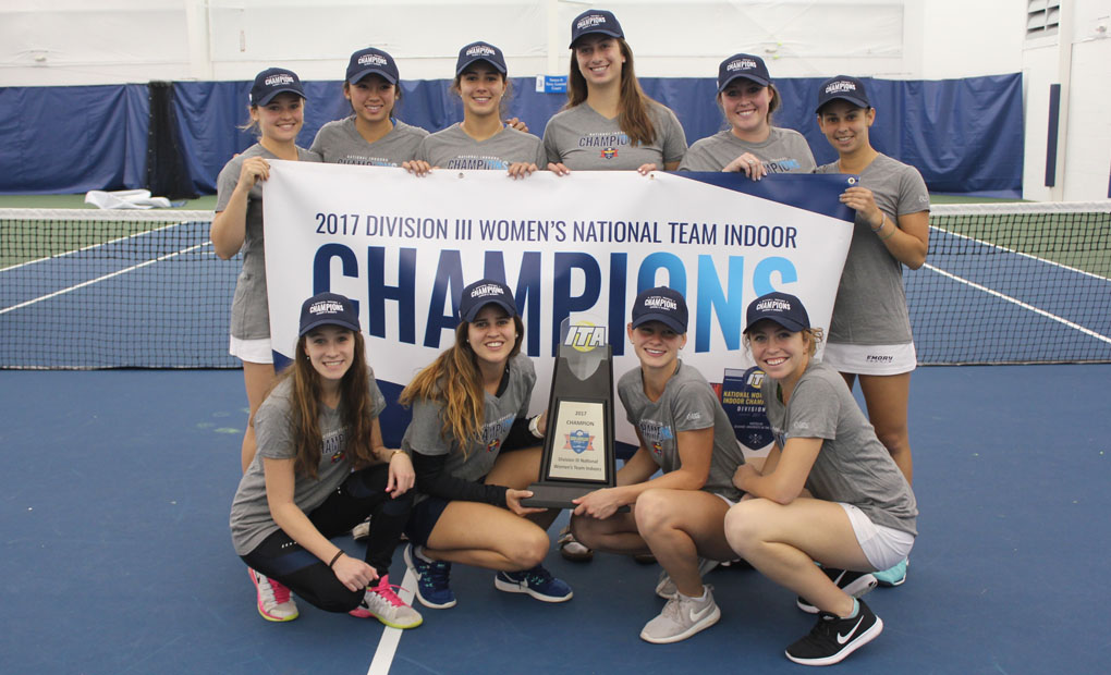 Emory Women's Tennis Knocks Off Pomona-Pitzer to Capture ITA National Indoor Championship