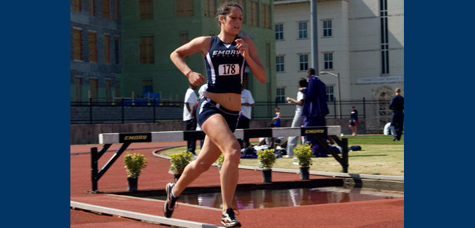 Flink and Decker Pace Emory with Individual Titles on Day One of the UAA Track & Field Championships