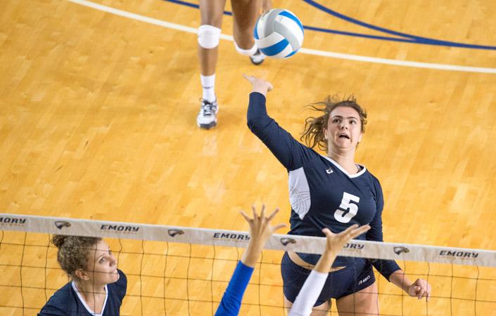 Emory Volleyball Opens UAA Round Robin I With Two Saturday Wins