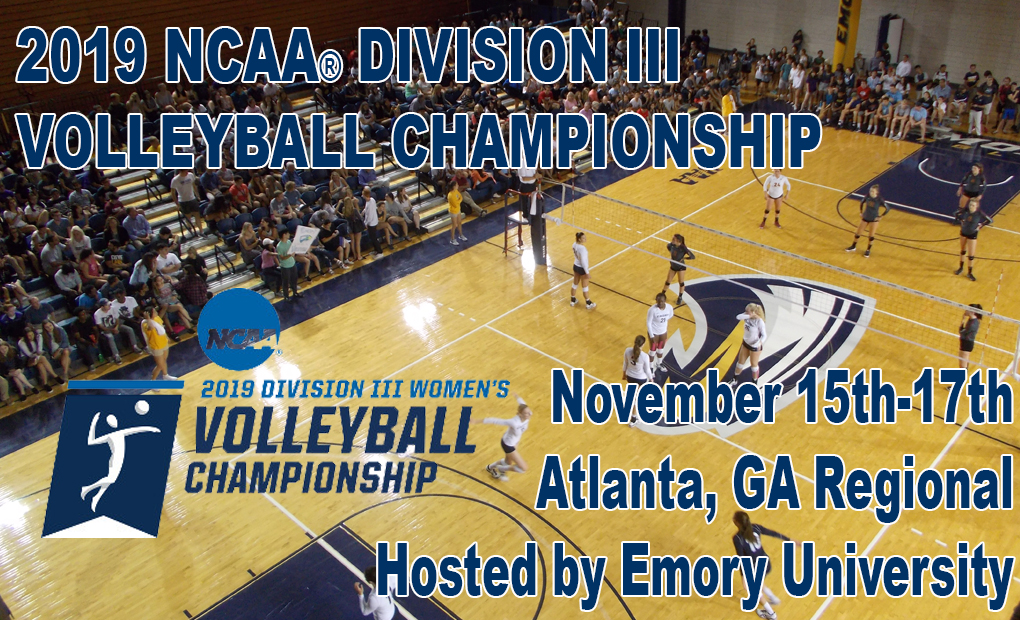 2019 NCAA®  Division III Volleyball Atlanta, GA Regional Tournament Website