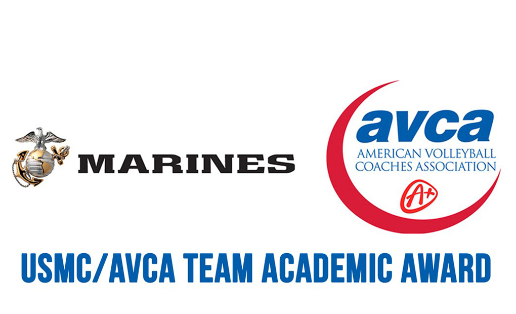Volleyball Named Recipient of USMC/AVCA Team Academic Award