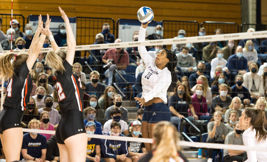Emory Volleyball Downs UT-Dallas in Four Sets to Advance to NCAA Regional Final