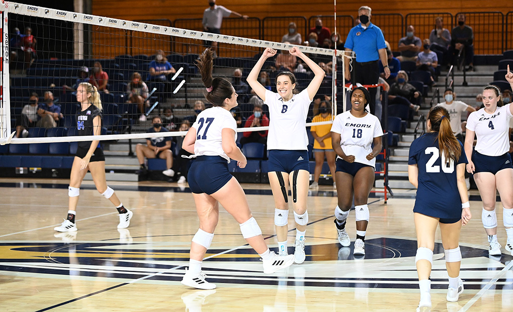 Emory Volleyball Captures Four-Set Win Over Lee