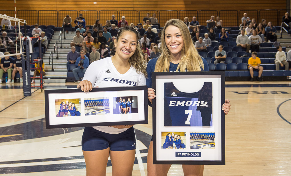 Emory Volleyball Squash Panthers on Senior Night