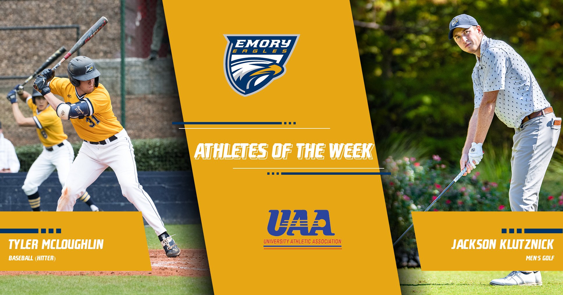 Two Eagles Land UAA Athlete of the Week Honors