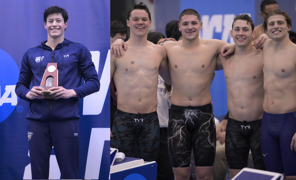 Emory Men Surge into First Behind National Titles in 100 Breaststroke & 800 Free Relay
