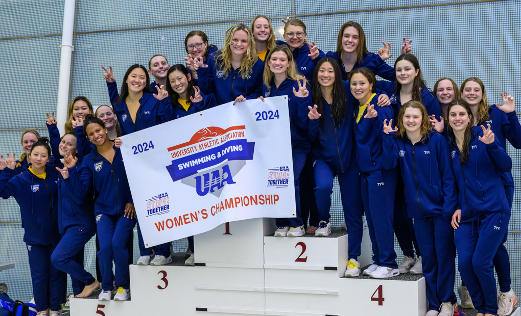 Women's Swimming & Diving Excel on Final Night to Win 25th Consecutive UAA Championship