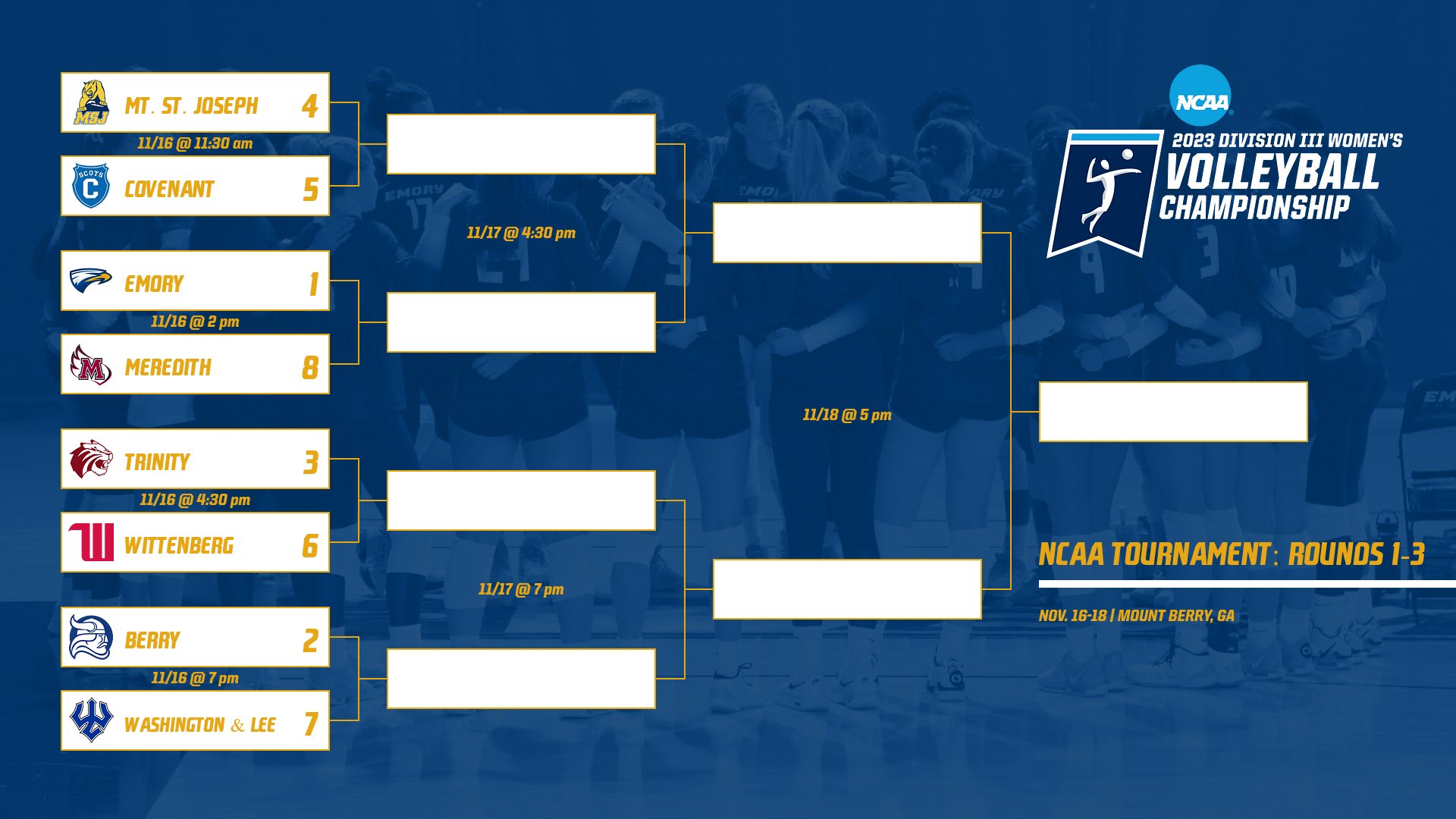 Volleyball Secures At-Large Bid to NCAA Tournament; Faces Meredith in First Round