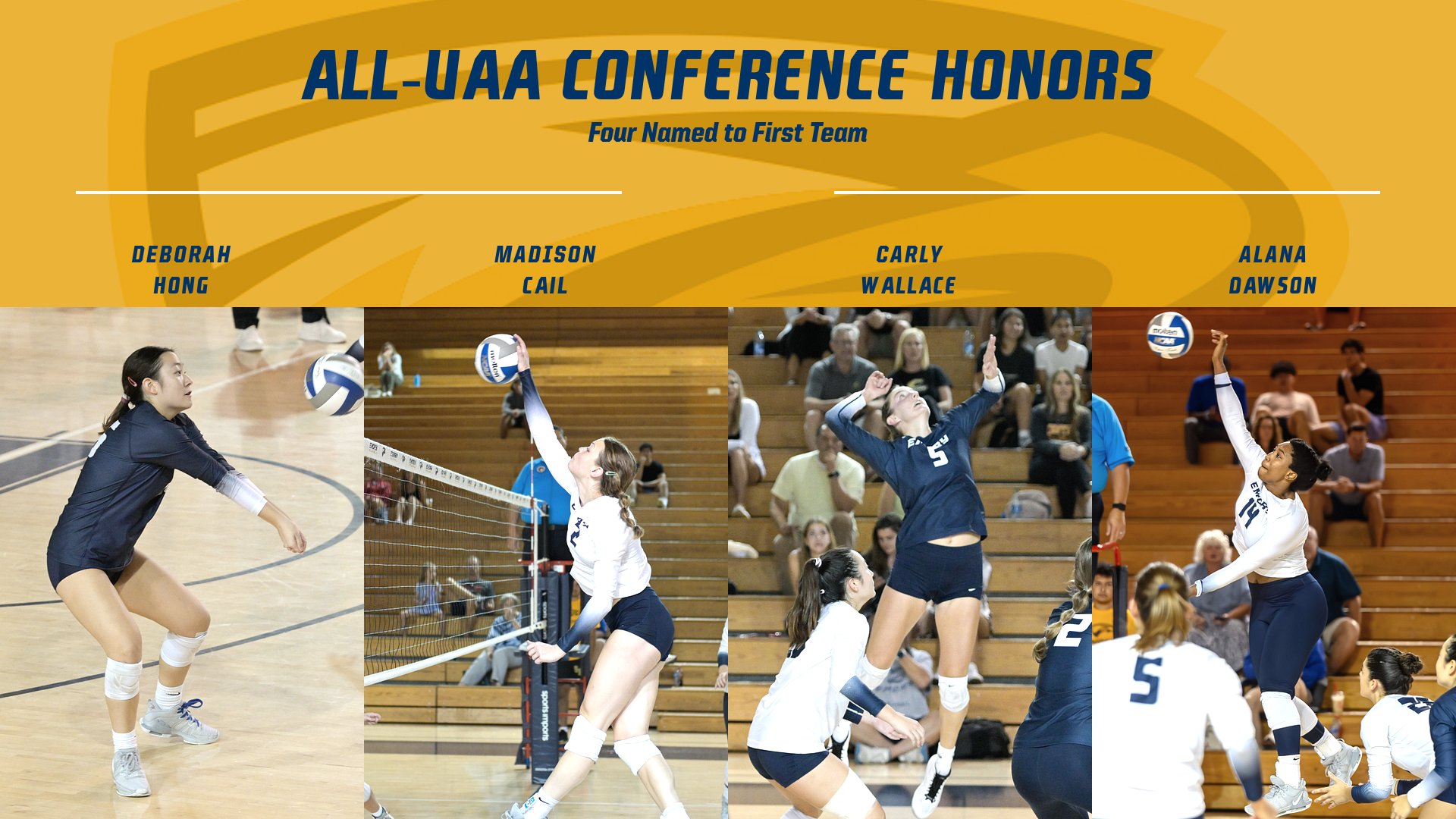 Volleyball Lands Four on All-UAA First Team